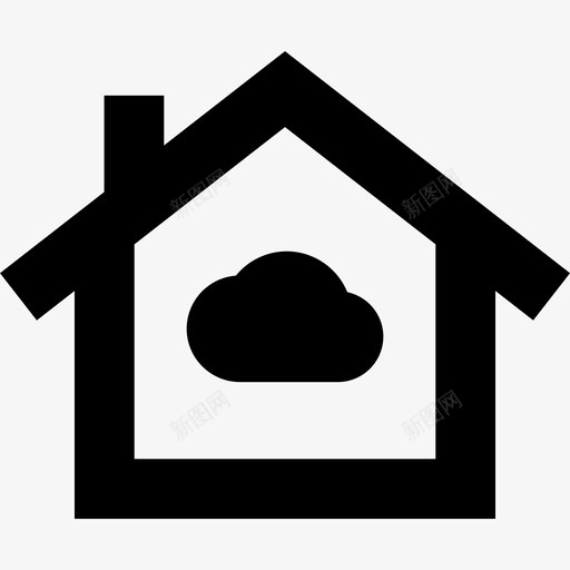 房屋建筑物家庭自动化图标svg_新图网 https://ixintu.com 家庭自动化 建筑物 房屋