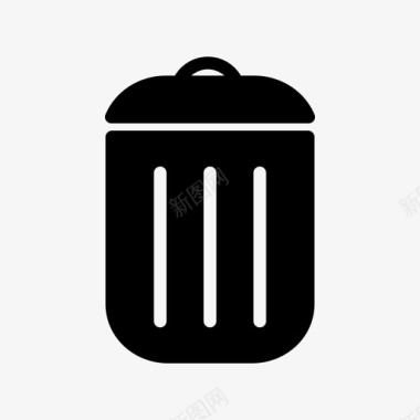 垃圾桶回收用户界面基本卷1图标图标
