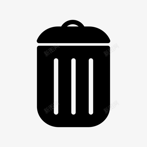 垃圾桶回收用户界面基本卷1图标svg_新图网 https://ixintu.com 回收 垃圾桶 用户界面基本卷1