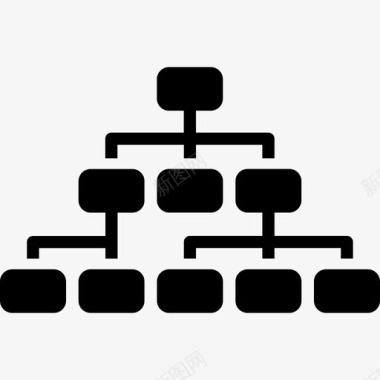 层次结构业务seo元素扎实图标图标