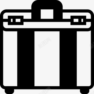 行李箱商务套装装满图标图标