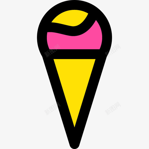 冰淇淋夏季元素2线性颜色图标svg_新图网 https://ixintu.com 冰淇淋 夏季元素2 线性颜色
