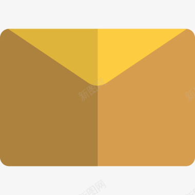 电子邮件商务和办公室颜色平淡图标图标