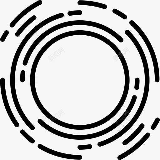 黑洞空间集合线性图标svg_新图网 https://ixintu.com 空间集合 线性 黑洞