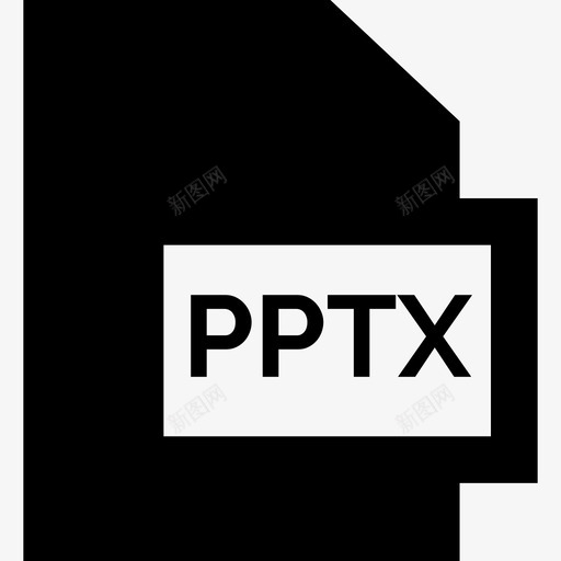 Pptx文件格式集合已填充图标svg_新图网 https://ixintu.com Pptx 已填充 文件格式集合
