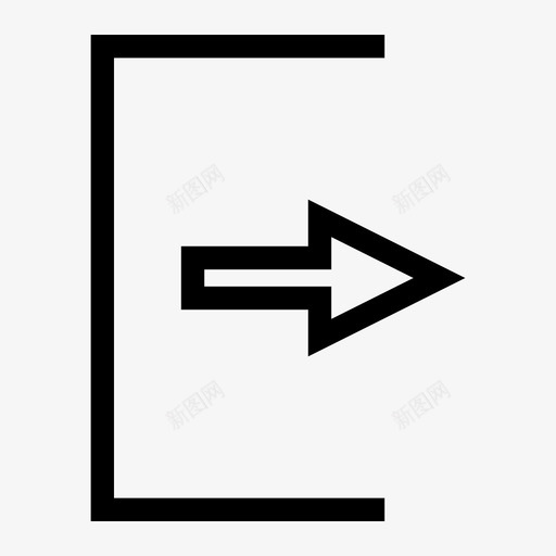 注销退出网页图标svg_新图网 https://ixintu.com 媒体 注销 用户界面 网页设计 退出