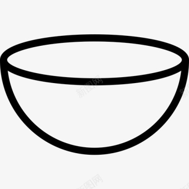 碗美食收藏2线性图标图标