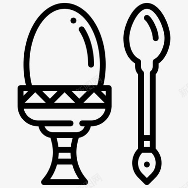 鸡蛋煮熟蛋杯图标图标