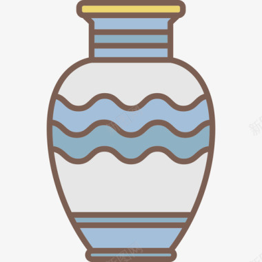 花瓶家具和装饰图标图标