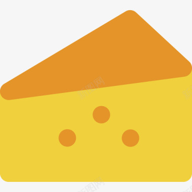 奶酪烧烤元素扁平奶酪图标图标