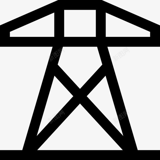电力城市要素2线性图标svg_新图网 https://ixintu.com 城市要素2 电力 线性