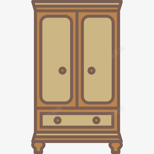 衣柜家具和装饰图标svg_新图网 https://ixintu.com 家具和装饰 衣柜