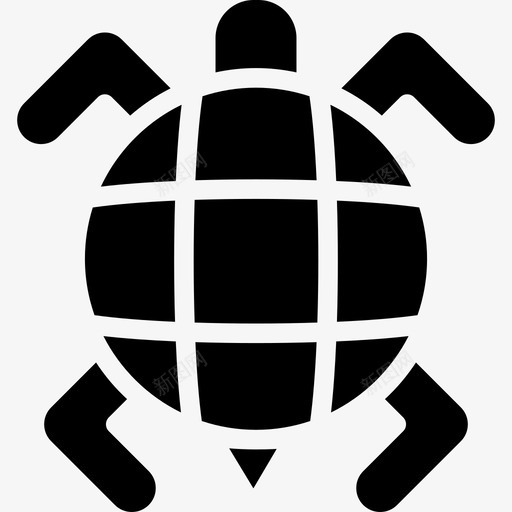 海龟动物海洋生物图标svg_新图网 https://ixintu.com 动物 海洋生物 海龟