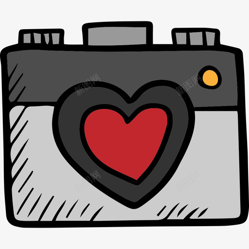照相摄像机情人节套装图标svg_新图网 https://ixintu.com 彩色 情人节套装 摄像机 照相