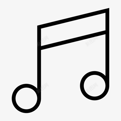 音乐器乐音符图标svg_新图网 https://ixintu.com 唱歌 器乐 媒体 歌曲 用户界面 网页设计 音乐 音符