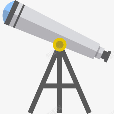 望远镜学校元素2平面图标图标