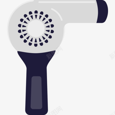 干衣机网络理发店元素图标图标