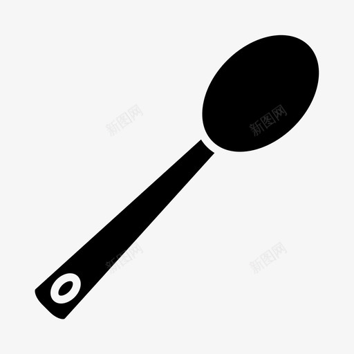 木勺烹饪厨房图标svg_新图网 https://ixintu.com 厨房 厨房用具 器皿 工具 木勺 烹饪