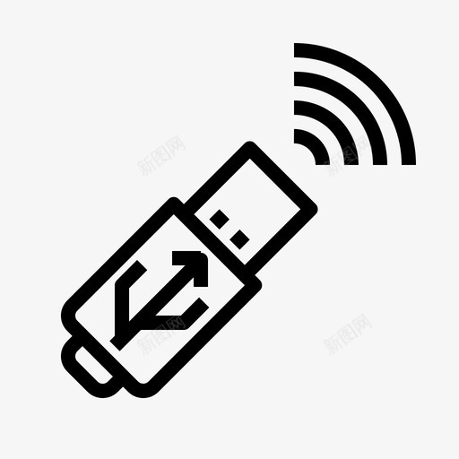 无线usb计算机设备图标svg_新图网 https://ixintu.com 在线 无线usb 硬件 网络 计算机 计算机硬件概述 设备