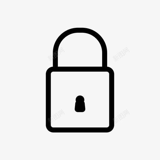 锁钥匙安全图标svg_新图网 https://ixintu.com 商业图标线 安全 钥匙 锁
