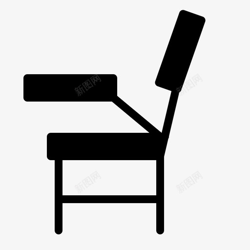 学生椅家具室内图标svg_新图网 https://ixintu.com 学生椅 室内 家具 家具雕刻 木头 椅子
