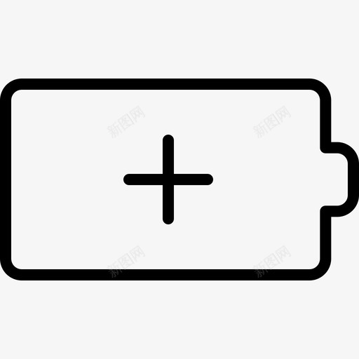 电池多媒体控制线性图标svg_新图网 https://ixintu.com 多媒体控制 电池 线性