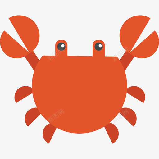 螃蟹动物动物套装图标svg_新图网 https://ixintu.com 动物 动物套装 螃蟹