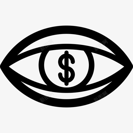 眼睛商业银行和金融元素图标svg_新图网 https://ixintu.com 商业 眼睛 银行和金融元素