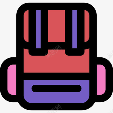 背包休闲汇编线性颜色图标图标