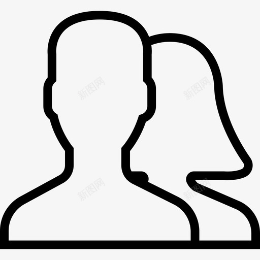 用户基本集2线性图标svg_新图网 https://ixintu.com 基本集2 用户 线性