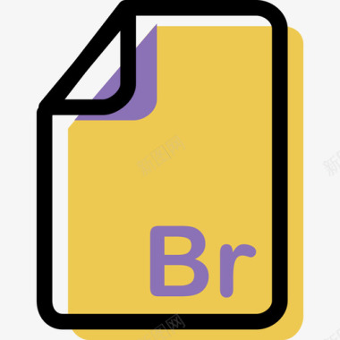 BR颜色文件类型和内容资产图标图标