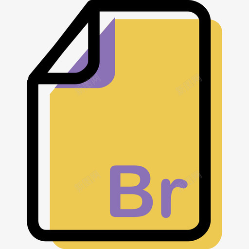 BR颜色文件类型和内容资产图标svg_新图网 https://ixintu.com BR 颜色文件类型和内容资产
