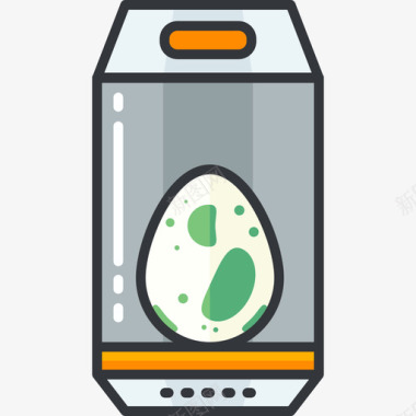 鸡蛋孵化器pokemongo线性颜色图标图标
