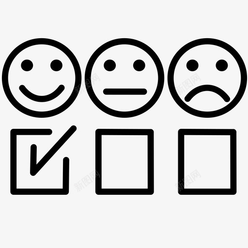 客户调查表情图反馈图标svg_新图网 https://ixintu.com 反馈 客户调查 意见 表情图 评分
