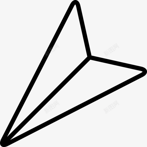 纸飞机界面线工艺直线图标svg_新图网 https://ixintu.com 界面线工艺 直线 纸飞机