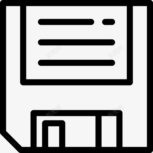保存文本编辑器4线性图标svg_新图网 https://ixintu.com 保存 文本编辑器4 线性