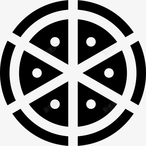披萨生日派对4馅料图标svg_新图网 https://ixintu.com 披萨 生日派对4 馅料