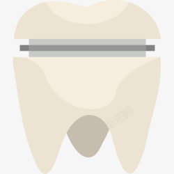 磨牙冠磨牙冠医疗断言扁平图标高清图片