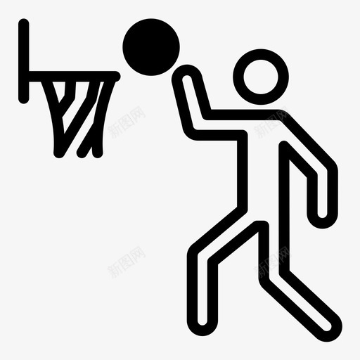 篮球奥运会体育图标svg_新图网 https://ixintu.com 体育 奥运会 篮球