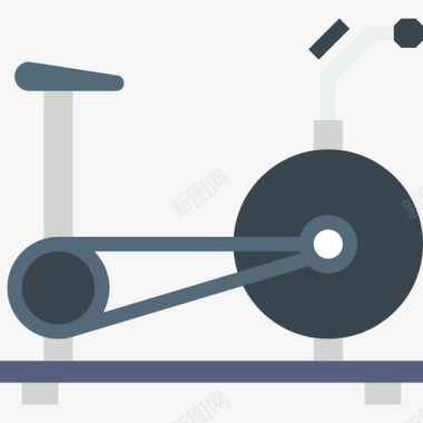 固定自行车运动型平板图标图标