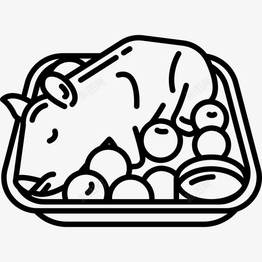 乳猪食物德国食品图标svg_新图网 https://ixintu.com 乳猪 德国食品 食物