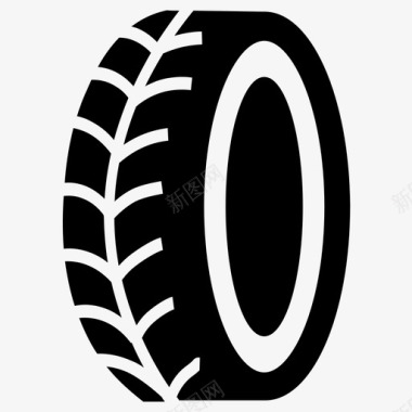 轮胎瘪胎橡胶图标图标