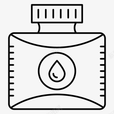 罐子实验墨水池图标图标
