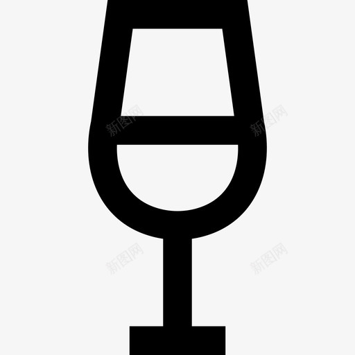 酒杯酒庄套装直线型图标svg_新图网 https://ixintu.com 直线型 酒庄套装 酒杯