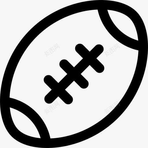 美式足球高中2套直线型图标svg_新图网 https://ixintu.com 直线型 美式足球 高中2套