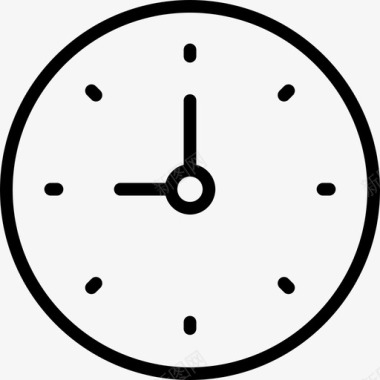 时钟基本设置2线性图标图标