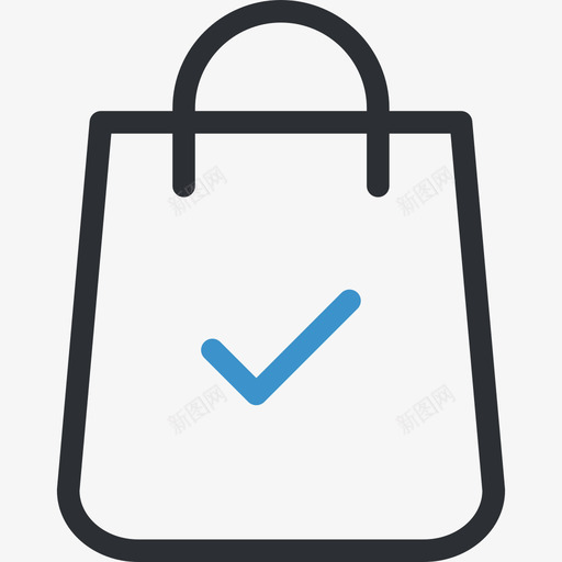 购物袋商务搜索引擎优化蓝色图标svg_新图网 https://ixintu.com 商务搜索引擎优化 蓝色 购物袋