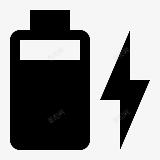 电池充电能量指示图标svg_新图网 https://ixintu.com 指示 电池充电 能量 计算机和电子设备