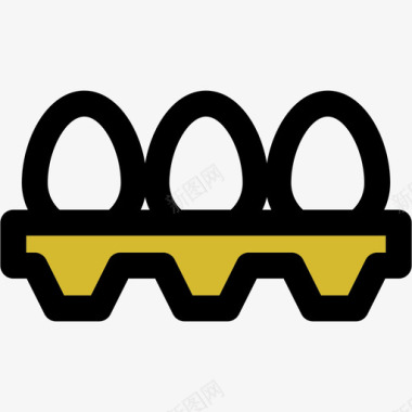 鸡蛋农场套餐原色图标图标