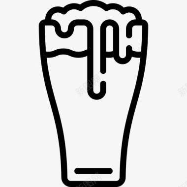 啤酒派对元素1线性图标图标